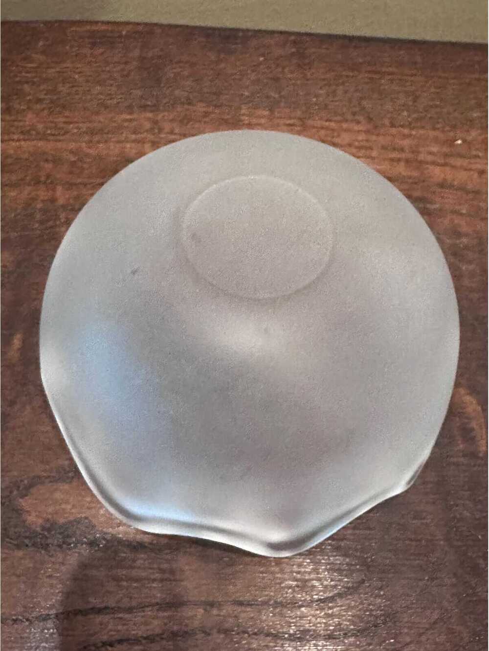 Holmegaard Denmark Michael Bang Frosted Art Glass Mixed Double Wave Bowls MCM - Picture 4 of 7